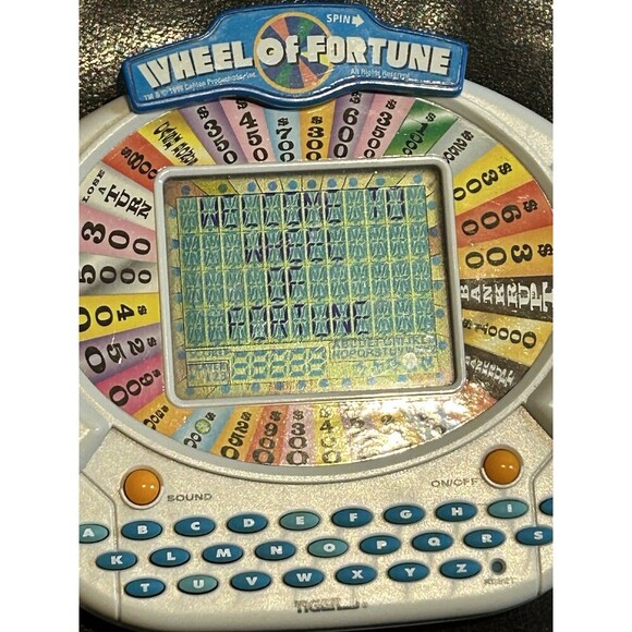 VTG Tiger Wheel Of Fortune Handheld Electronic Game Cartridge 1998 TESTED No Box - Picture 3 of 4